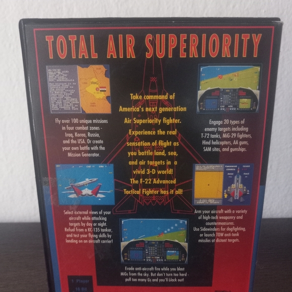 1991 F22 Interceptor Advanced Tatical Fighter Sega Genesis - Picture 4 of 8